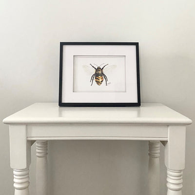 Bee Watercolour Print Small - French Quarter