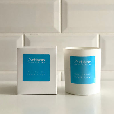 Fresh Linen Artisan Soy Wax Candle - French Quarter