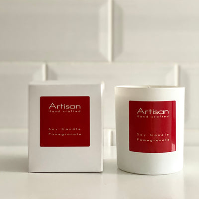 Pomegranate Artisan Soy Wax Candle - French Quarter