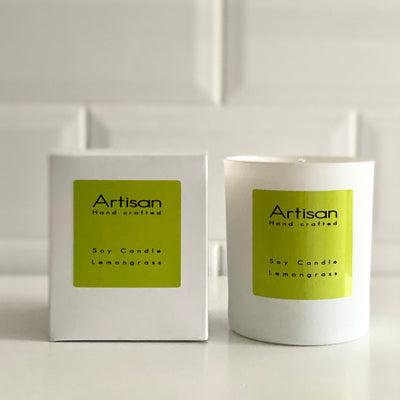 Lemongrass Artisan Soy Wax Candle - French Quarter