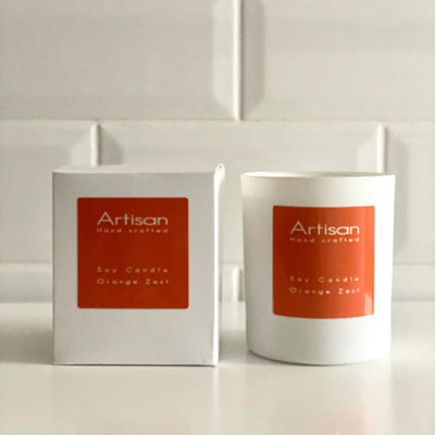 Orange Zest Artisan Soy Wax Candle - French Quarter