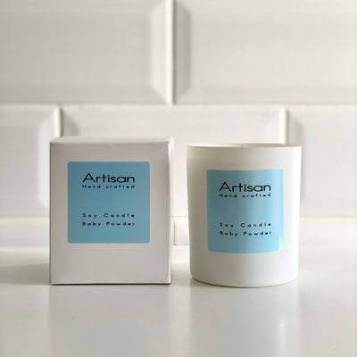 Baby Powder Artisan Soy Wax Candle - French Quarter
