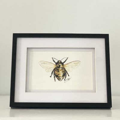Bee Watercolour Originial Painting Small - French Quarter